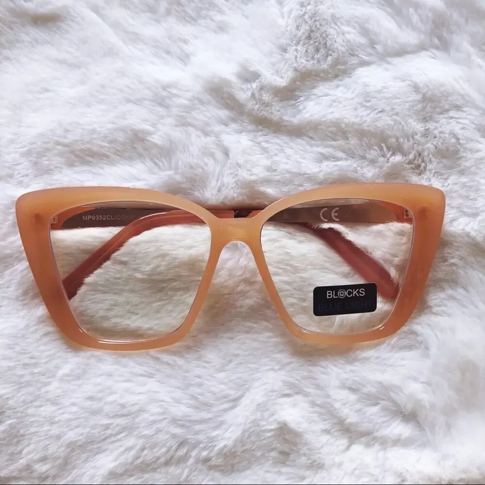 Chels Clear Pink Computer Blue Light Glasses
